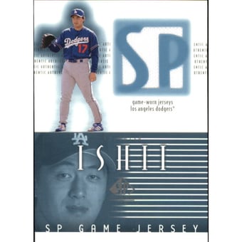 2002 SP Authentic Game Jersey #JKI Kazuhisa Ishii