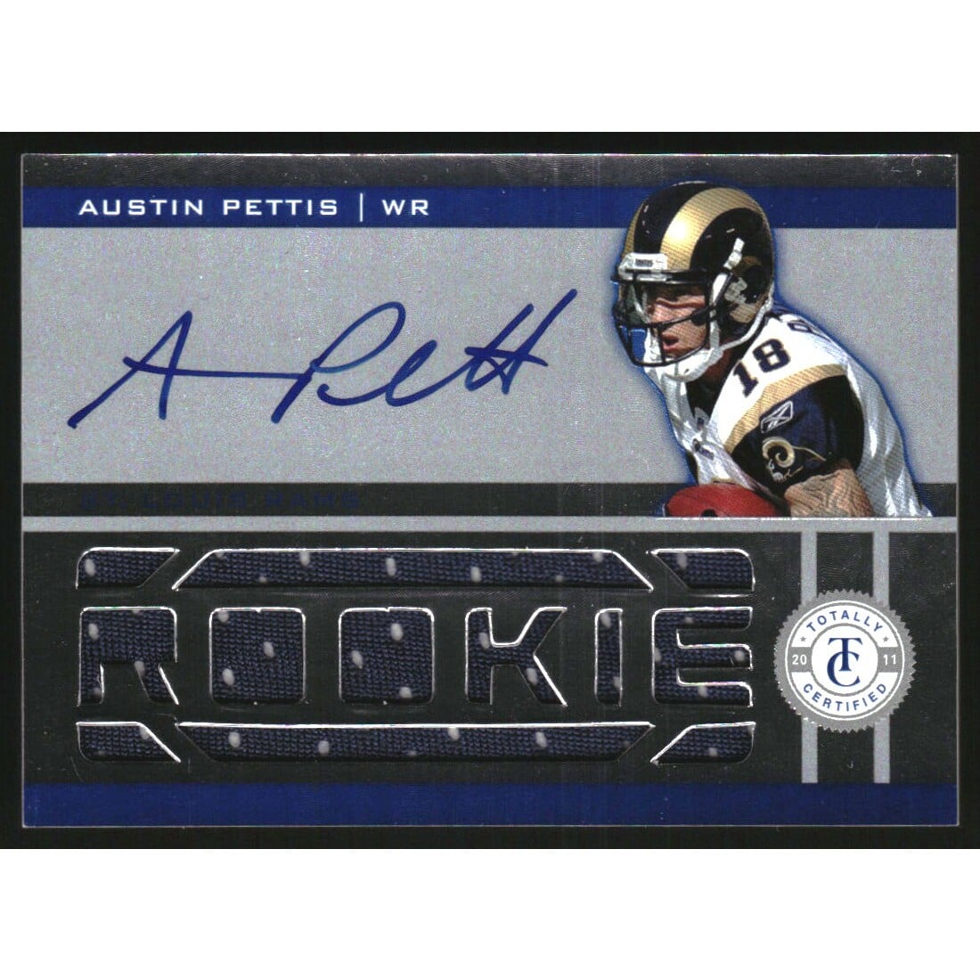 2011 Totally Certified #204 Austin Pettis JSY AU/499 RC