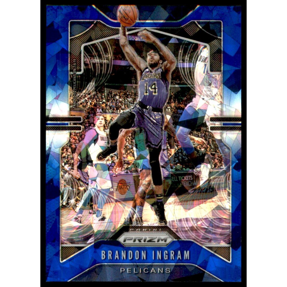 2019-20 Panini Prizm Prizms Blue Ice #241 Brandon Ingram. rookie card picture