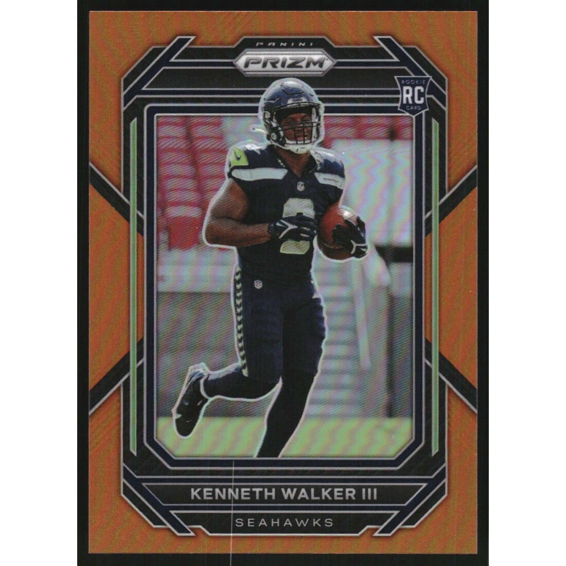 2022 Panini Prizm Prizms Orange #318 Kenneth Walker III. rookie card picture