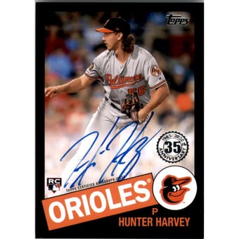 2020 Topps '85 Topps Autographs Black #85AHH Hunter Harvey/152