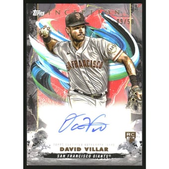 2023 Topps Inception Rookie and Emerging Stars Autographs Red #BRESDV David Villar