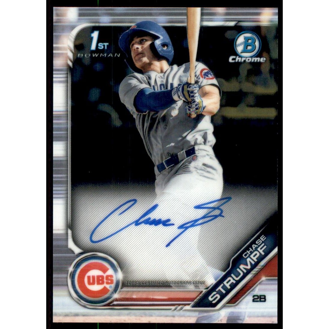 2019 Bowman Chrome Draft Autographs #CDACS Chase Strumpf. rookie card picture