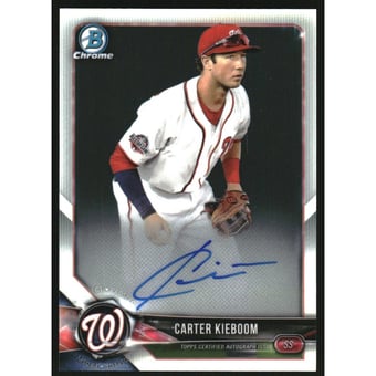2018 Bowman Chrome Prospect Autographs #BCPACK Carter Kieboom