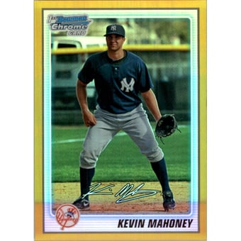 2010 Bowman Chrome Prospects Gold Refractors #BCP156 Kevin Mahoney