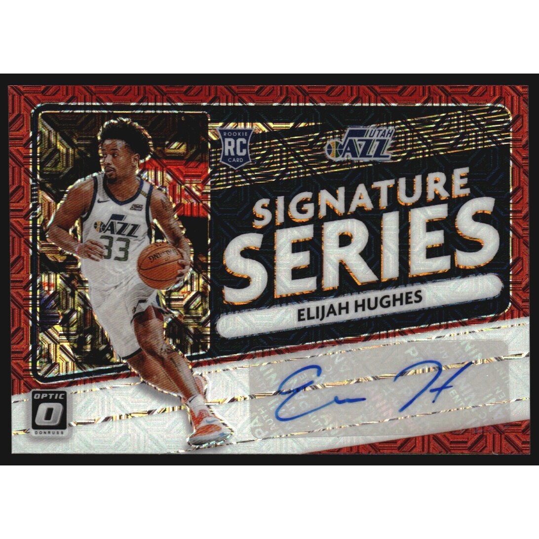 2020-21 Donruss Optic Signature Series Choice #92 Elijah Hughes 2020-21 Donruss Optic Signature Series Choice #92 Elijah Hughes