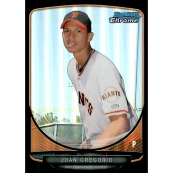 2013 Bowman Chrome Prospects Black Refractors #BCP185 Joan Gregorio