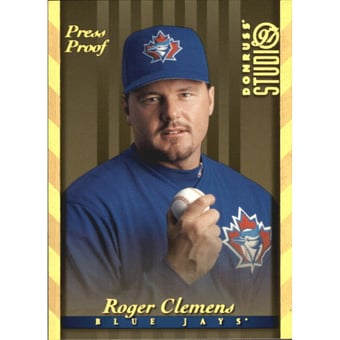 1997 Studio Gold Press Proofs #17 Roger Clemens