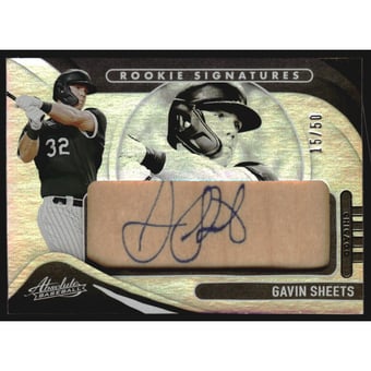 2022 Absolute Rookie Wood Signatures #133 Gavin Sheets