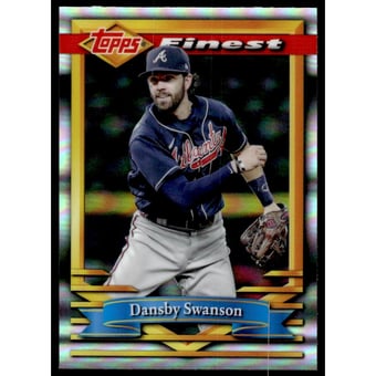2021 Finest Flashbacks Refractors #179 Dansby Swanson