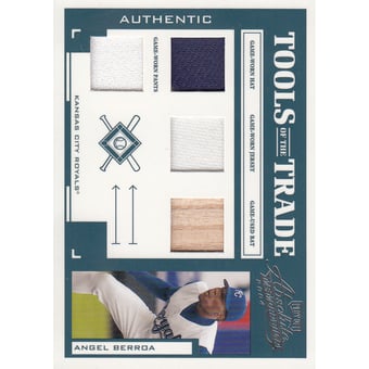 2004 Absolute Memorabilia Tools of the Trade Material Quad #TT15 Angel Berroa/50