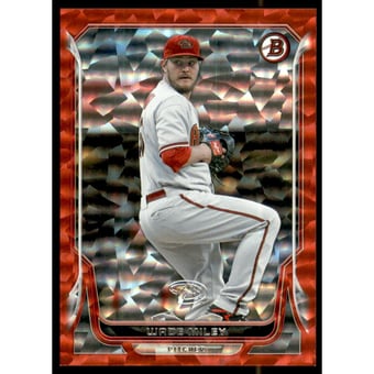 2014 Bowman Red Ice #138 Wade Miley