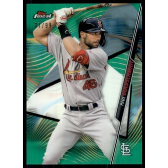 2020 Finest Green Refractors #8 Paul Goldschmidt