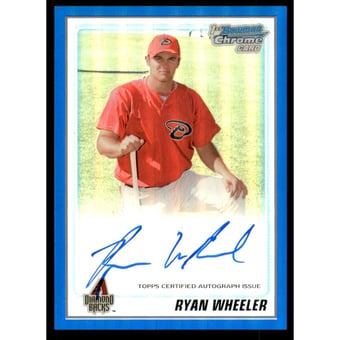 2010 Bowman Chrome Prospects Blue Refractors #BCP222 Ryan Wheeler AU