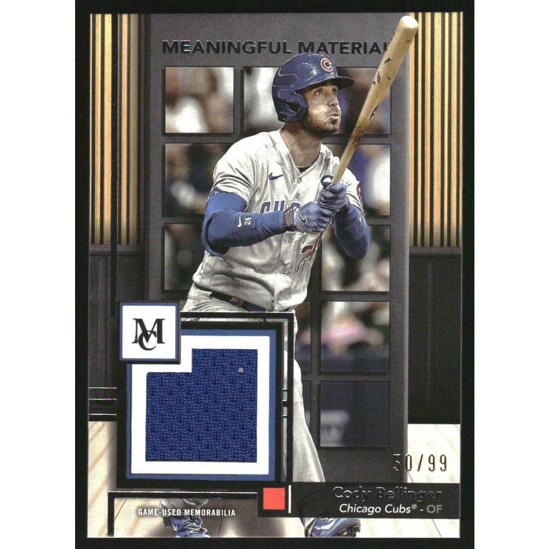 2024 Topps Museum Collection Meaningful Material Relics #MMRCBE Cody Bellinger. rookie card picture