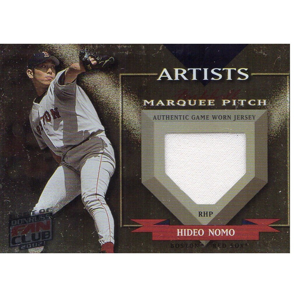 2002 Donruss Best of Fan Club Master Artists Jerseys #A7 Hideo Nomo