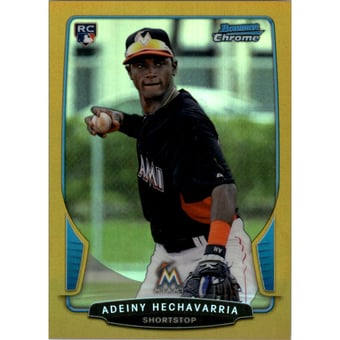 2013 Bowman Chrome Gold Refractors #23 Adeiny Hechavarria