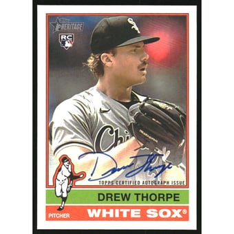 2025 Topps Heritage Real One Autographs #ROADT Drew Thorpe