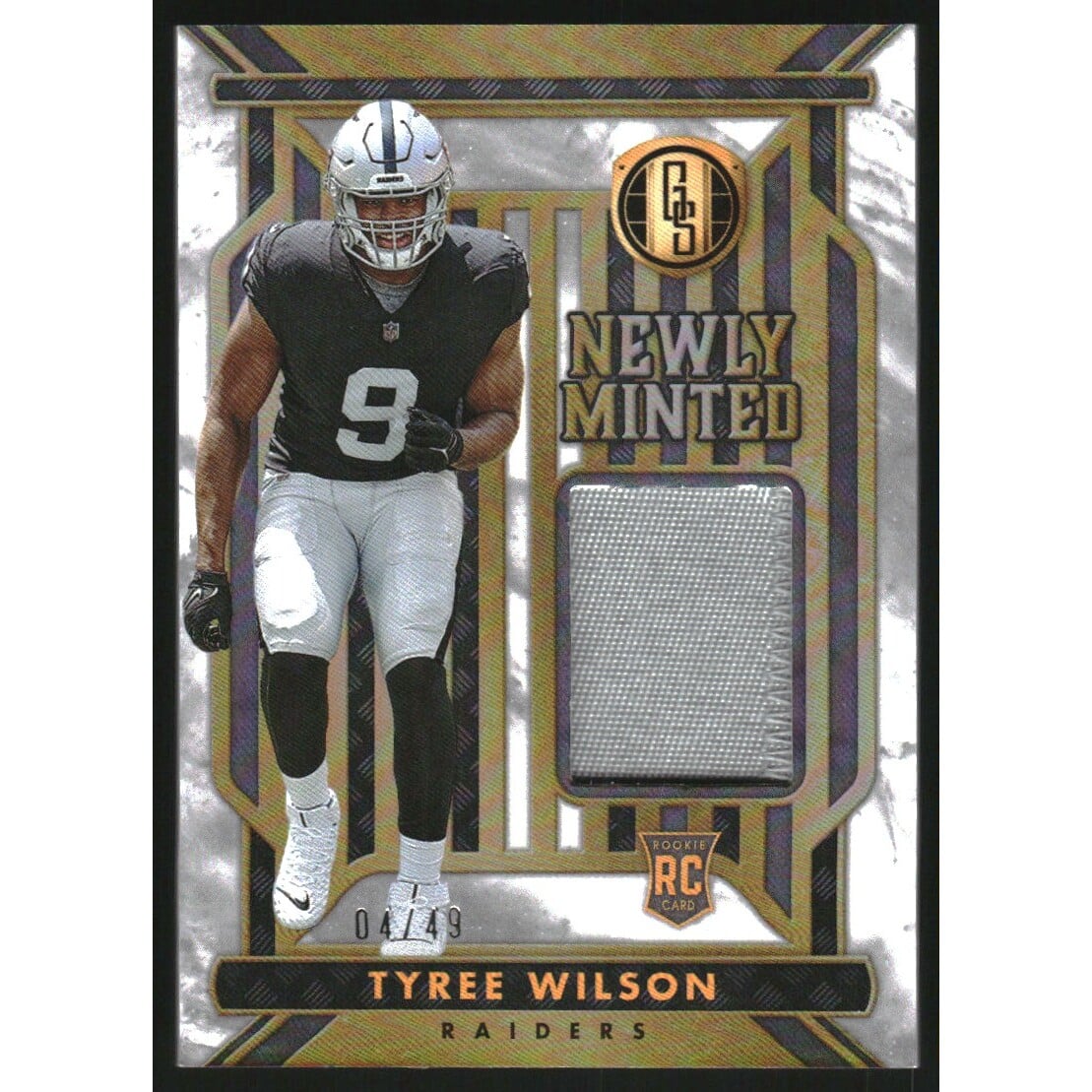 2023 Panini Gold Standard Newly Minted Memorabilia White Gold #39 Tyree Wilson. rookie card picture
