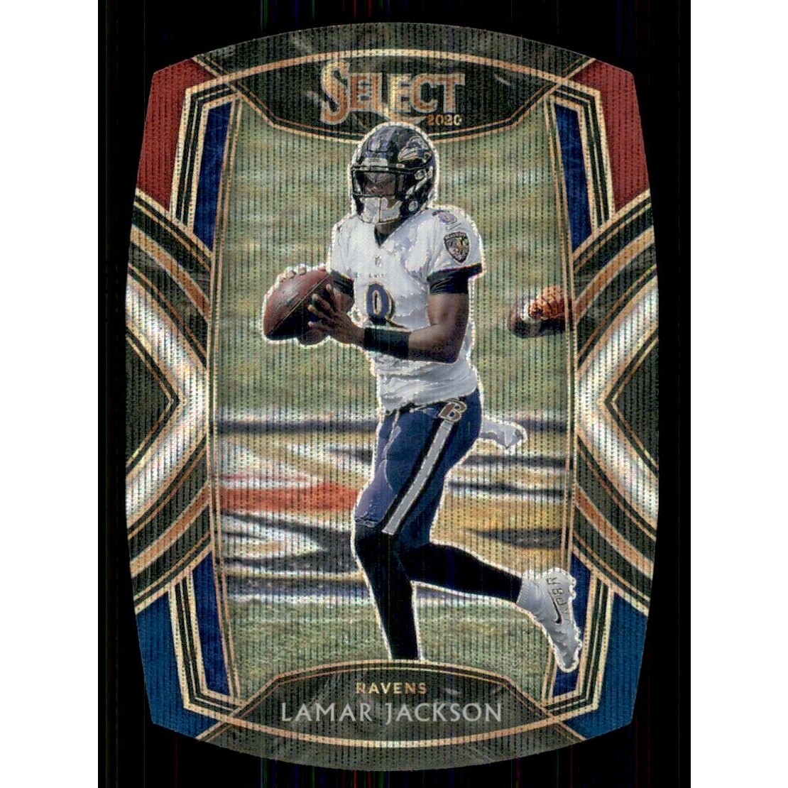 2020 Select Prizm Tri Color Die Cut #203 Lamar Jackson 2020 Select Prizm Tri Color Die Cut #203 Lamar Jackson