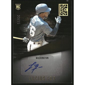 2022 Panini Capstone Rookie Autographs Holo Gold #2 Lucius Fox/25