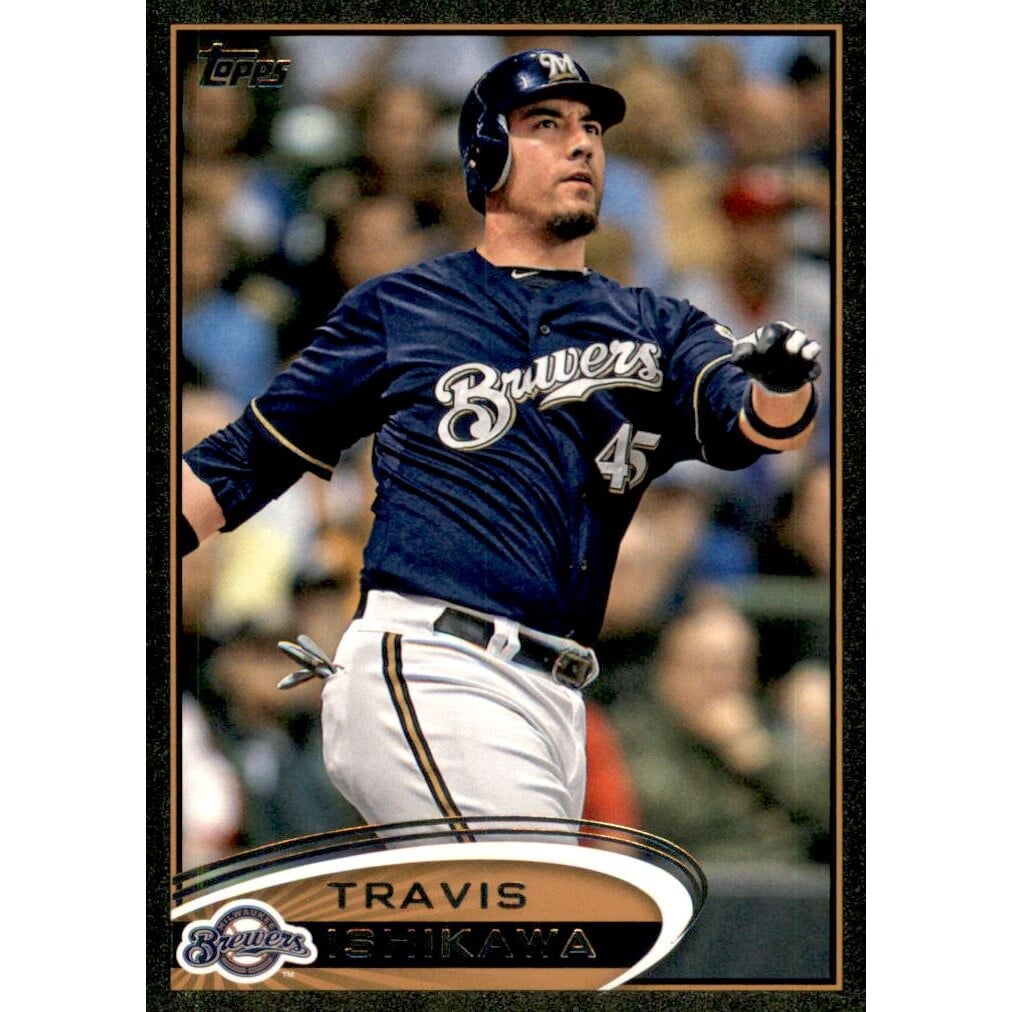 2012 Topps Update Black #US205 Travis Ishikawa. rookie card picture