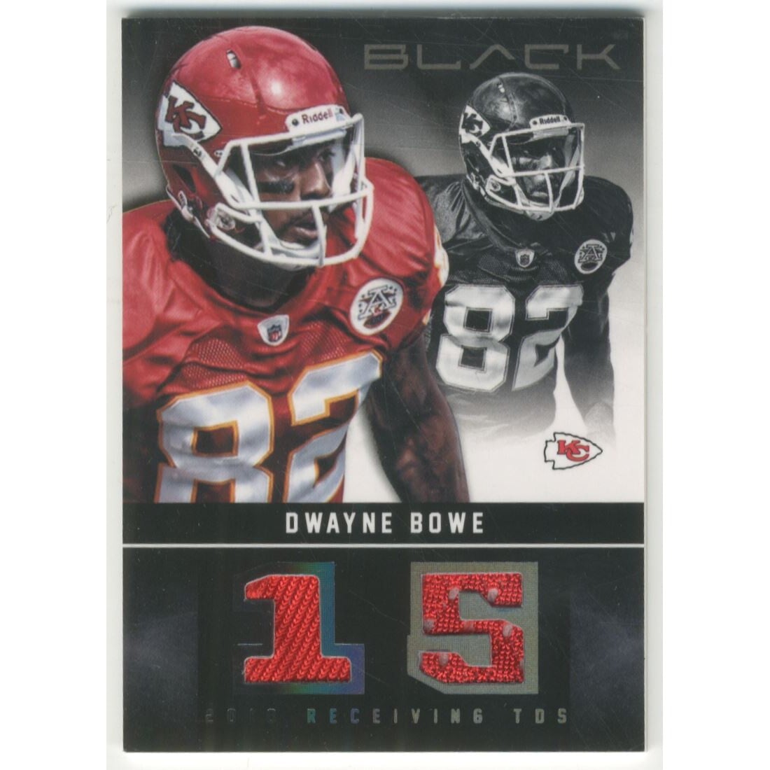 2012 Panini Black Stat Line Materials #29 Dwayne Bowe/99. rookie card picture