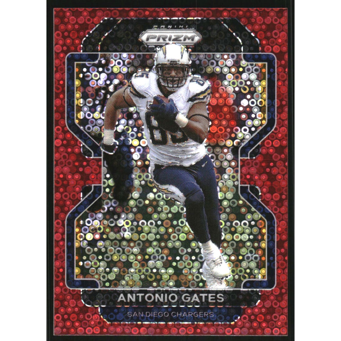 2021 Panini Prizm Prizms No Huddle Red #175 Antonio Gates