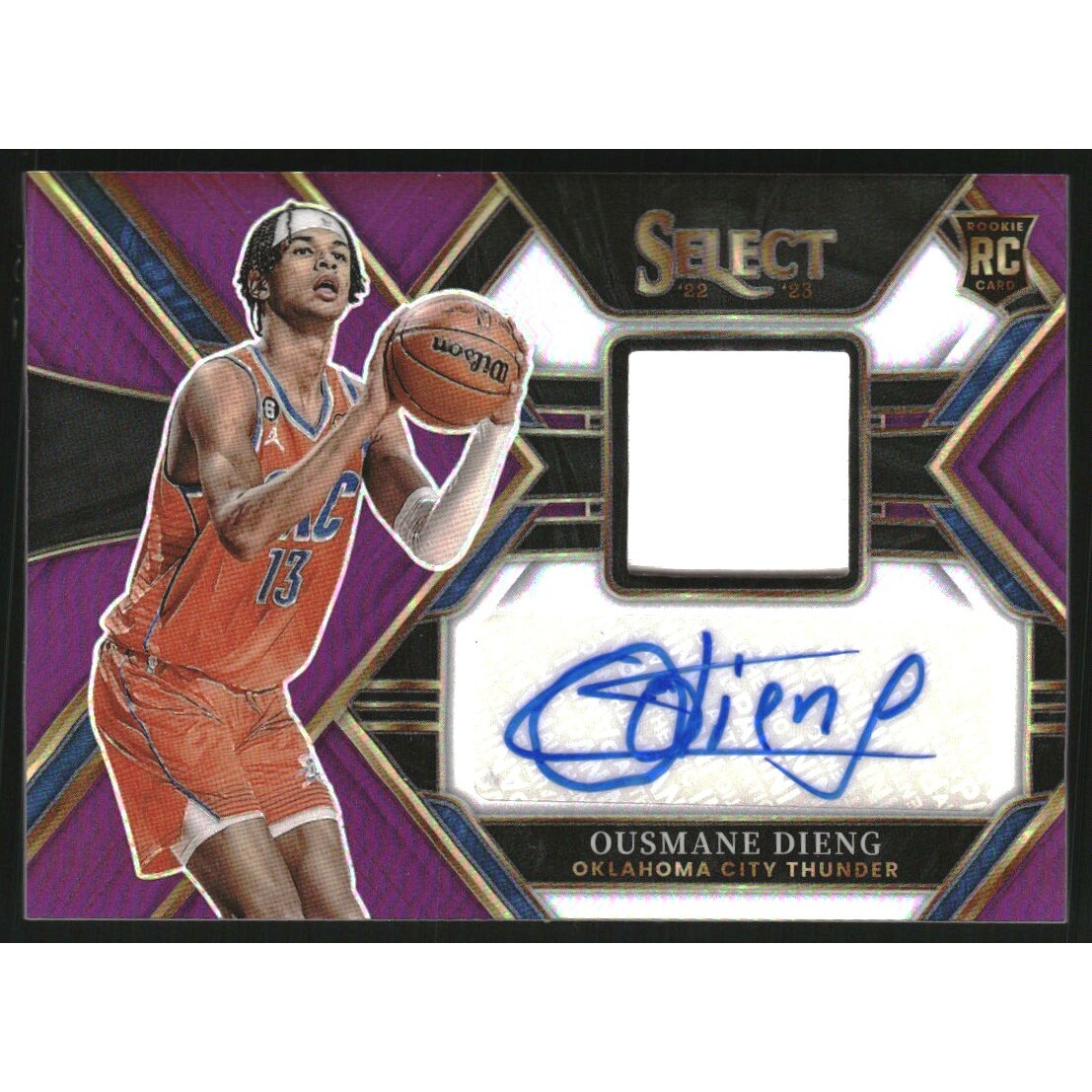 2022-23 Select Rookie Jersey Autographs Purple #31 Ousmane Dieng 2022-23 Select Rookie Jersey Autographs Purple #31 Ousmane Dieng