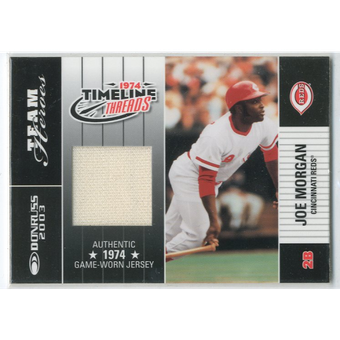 2003 Donruss Team Heroes Timeline Threads #17 Joe Morgan/74