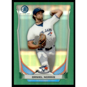 2014 Bowman Chrome Bowman Scout Top 5 Mini Green Refractors #BMTBJ5 Daniel Norris