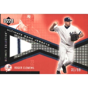 2002 Ultimate Collection Game Jersey Tier 2 #RC Roger Clemens