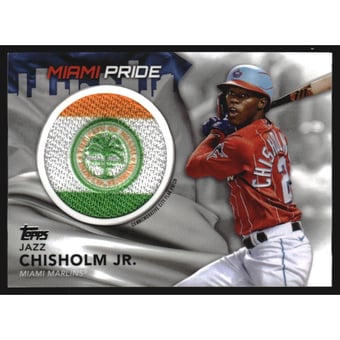 2022 Topps Commemorative City Flag Patches #CFPJC Jazz Chisholm Jr.
