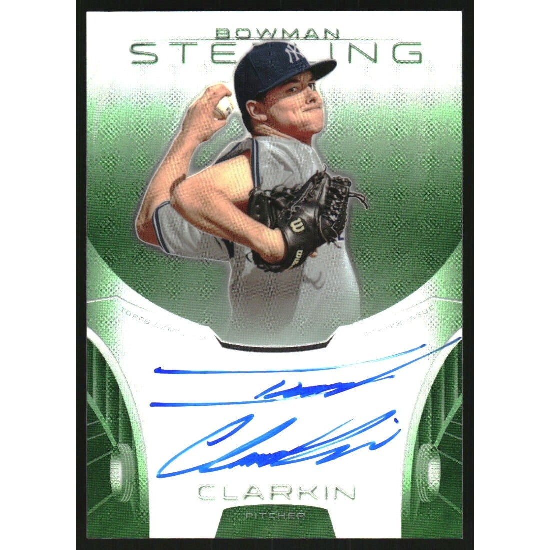 2013 Bowman Sterling Prospect Autographs Green Refractors #IC Ian Clarkin. rookie card picture