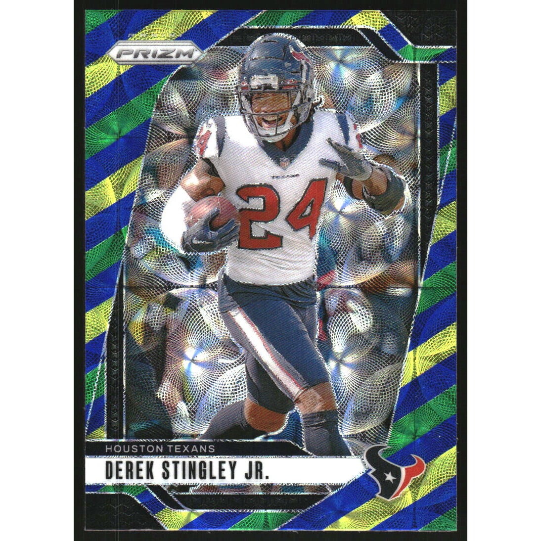 2024 Panini Prizm Prizms Choice Blue Yellow and Green #119 Derek Stingley Jr.. rookie card picture