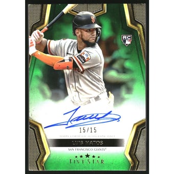 2024 Topps Five Star Autographs Green #FSALM Luis Matos