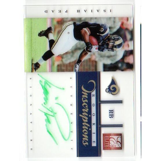 2012 Elite Rookie Inscriptions Green Ink #19 Isaiah Pead/50*