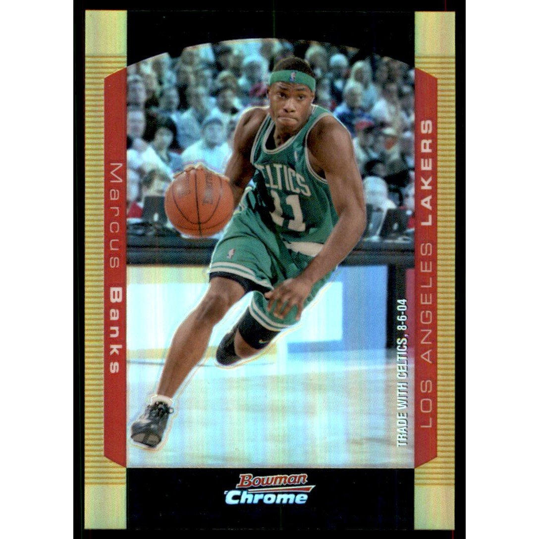 2004-05 Bowman Chrome Refractors Gold #86 Marcus Banks. rookie card picture