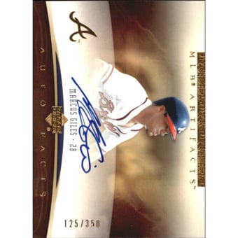 2005 Artifacts Autofacts #GI Marcus Giles/350