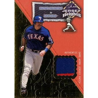 2002 Flair Jersey Heights Hot Numbers Patch #18 Rafael Palmeiro