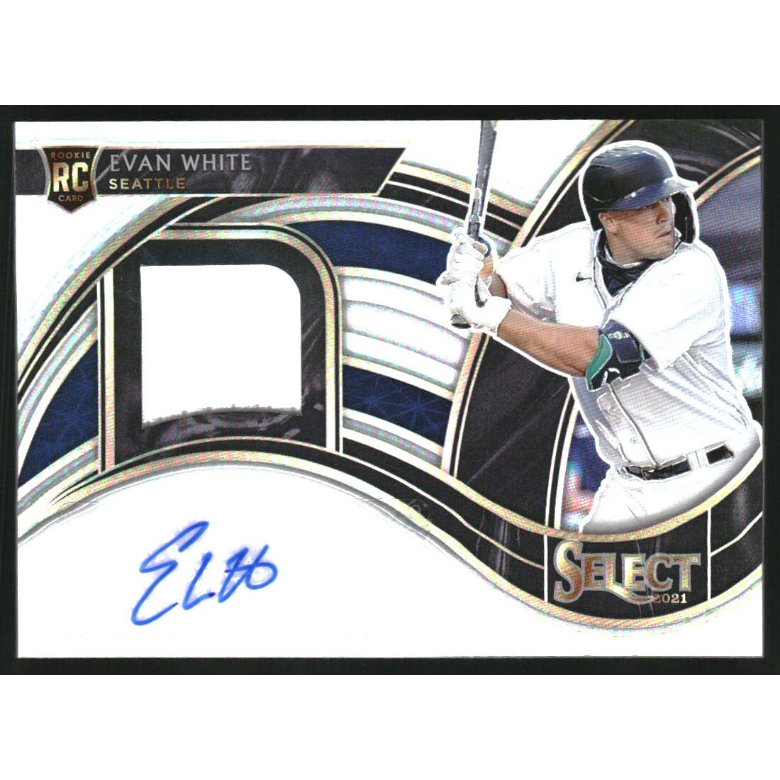 2021 Select Rookie Jersey Autographs Holo #1 Evan White