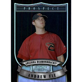 2007 Bowman Sterling Prospects Black Refractors #AF Andrew Fie