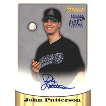 1998 Bowman Certified Blue Autographs #66 John Patterson