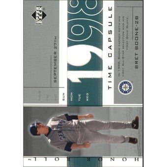 2002 Upper Deck Honor Roll Time Capsule Game Jersey #TCBB2 Bret Boone 98 SP/69 *