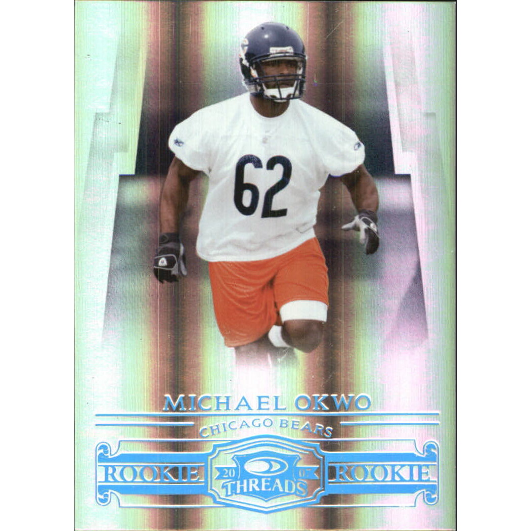 2007 Donruss Threads Platinum Holofoil #184 Michael Okwo. rookie card picture