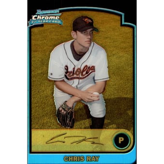 2003 Bowman Chrome Draft Gold Refractors #35 Chris Ray