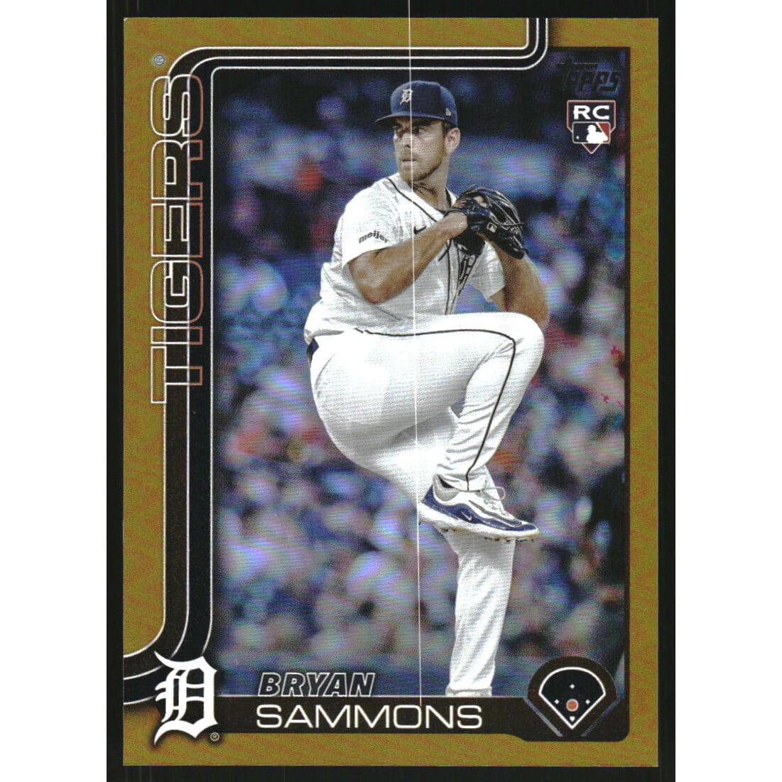 2025 Topps Update Gold Rainbow Foil #US198 Bryan Sammons. rookie card picture