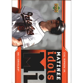 2005 Upper Deck Matinee Idols Jersey #CR Cal Ripken
