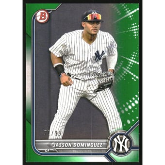 2022 Bowman Prospects Green #BP98 Jasson Dominguez