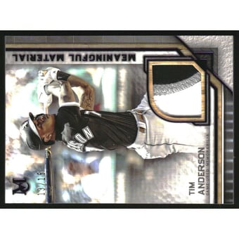 2023 Topps Museum Collection Meaningful Material Relics Amethyst #MMRTAN Tim Anderson